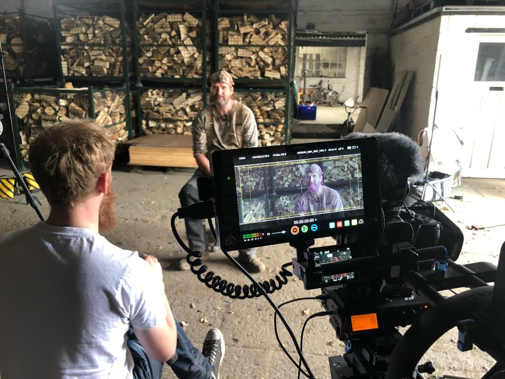 On set — documentary interview